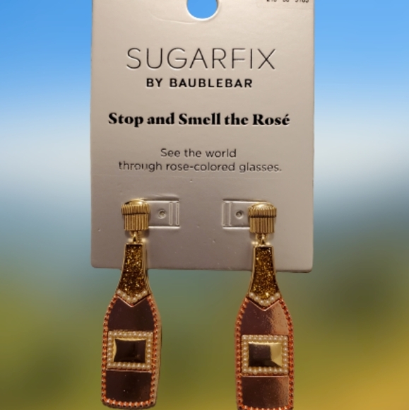Champagne Shape Earrings / Sugarfix by BaubleBar - Picture 3 of 3